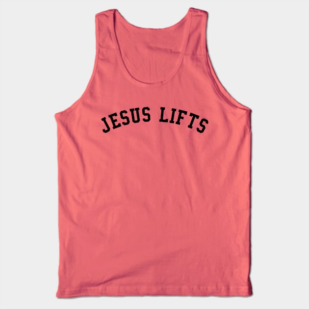 Jesus Lifts - Bold - Solid Black Tank Top by JesusLifts